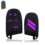 Silicone Remote Key Fob Shell Cover for Jeep Chrysler Dodge (2014–Up)