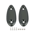 Titanium mirror delete blanking block off plates for Kawasaki ZX-6R (2009–2012)