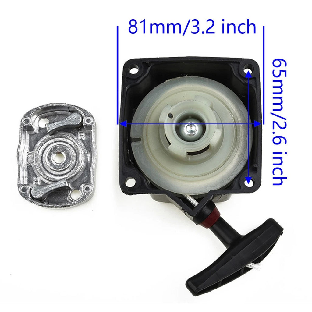 Recoil Pullstarter for 47cc 49cc Engines (Fits Trimmer, Brush Cutter, Lawnmower)
