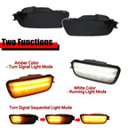 Smoked Lens LED Amber White Signal Parking Lights for Toyota Tacoma (2001–2004)