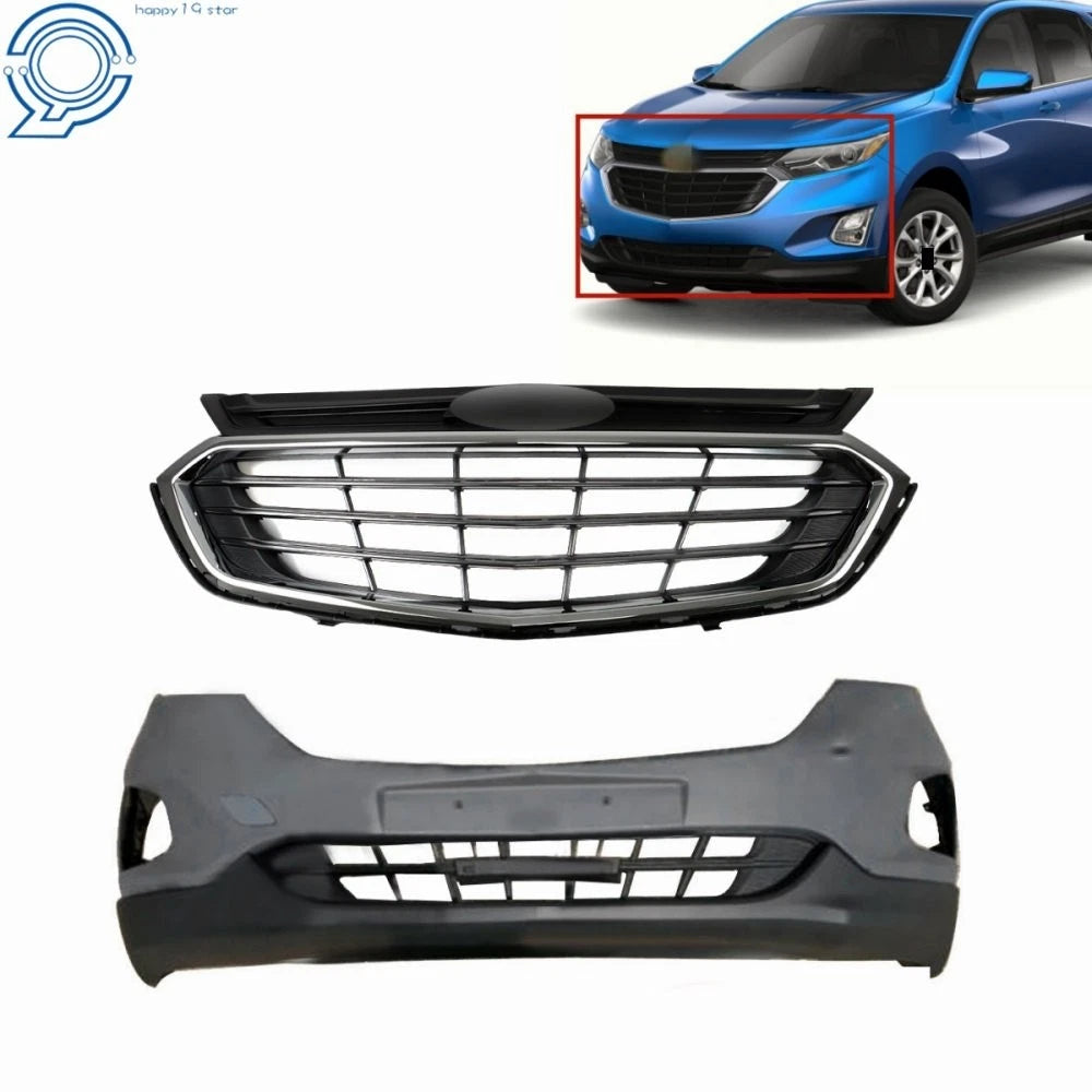 Front Bumper Cover Assembly with Upper Grille for Chevy Equinox (2018–2019)