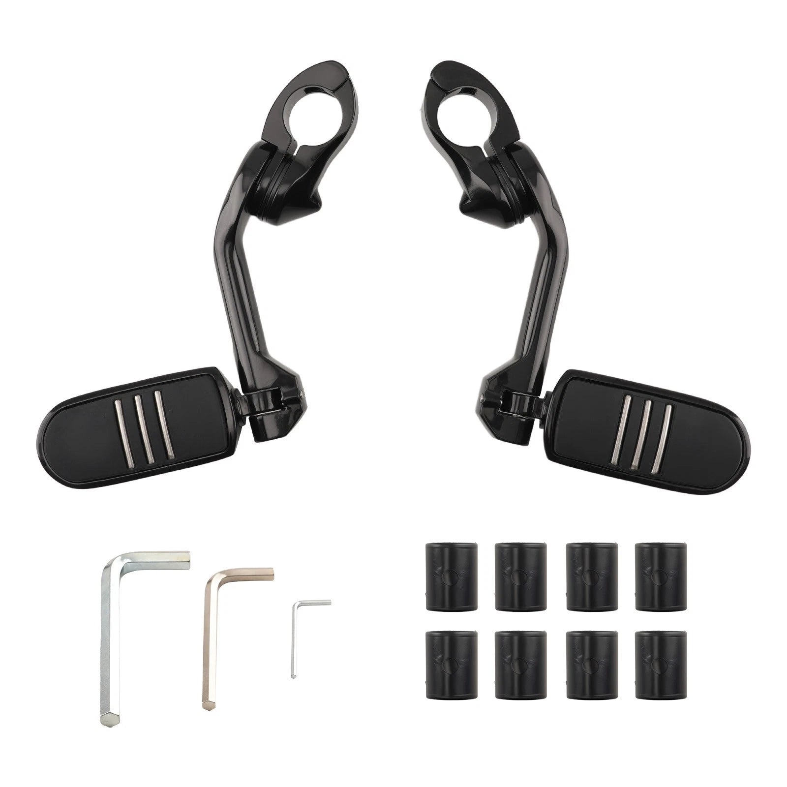 Folding Motorcycle Foot Pegs for Kawasaki Yamaha BMW (2015–2024)