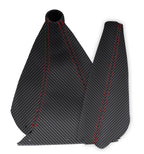Manual & E Brake Boot Cover Carbon Fiber for Nissan Skyline R33 (1993–1998)