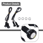 2 x White LED Front/Rear Side Marker Lights Attachment for Ford SVT Raptor