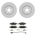 Set of 2 Bosch Front 320mm Rotors Disc Brake Pad Kit for Audi A4 A5 A6 Allroad (2008–2016)