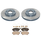 DuraGo Front Rotors & TRW Pro Ceramic Disc Brake Pads Kit for Avalon Camry ES300 (1995–2006)