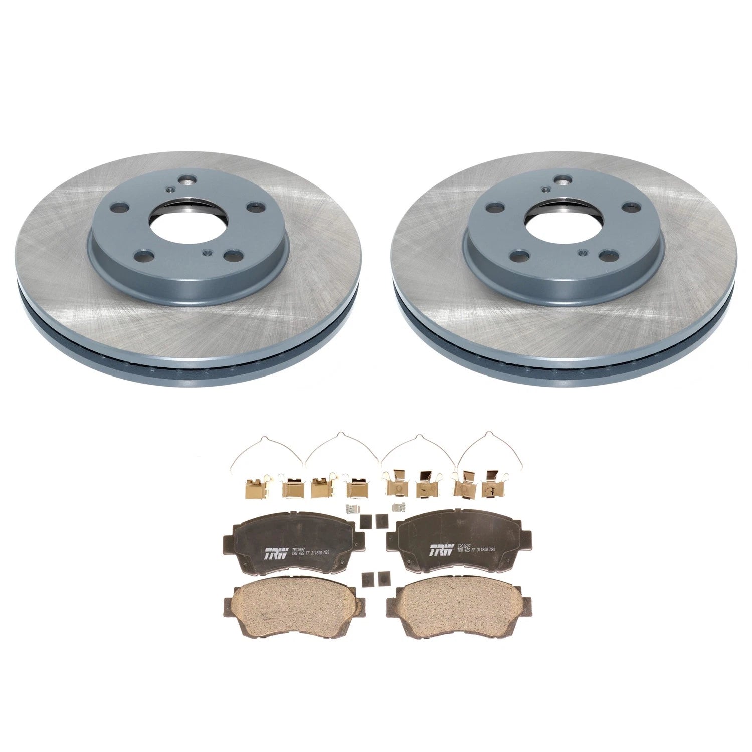 DuraGo Front Rotors & TRW Pro Ceramic Disc Brake Pads Kit for Avalon Camry ES300 (1995–2006)
