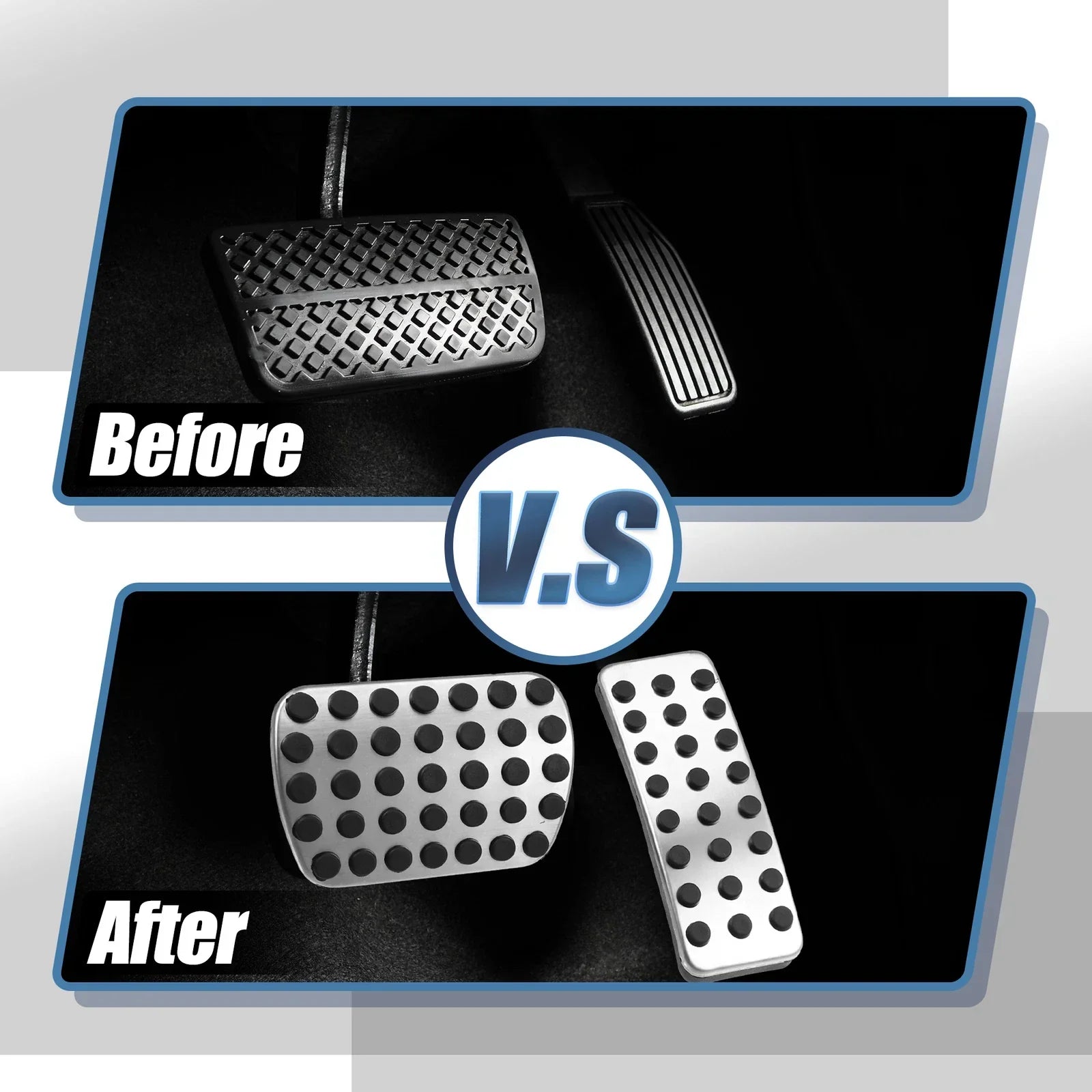 4pcs Brake Gas Accelerator Pedal Covers for Mercedes Benz CLA GLB (2014-2023)