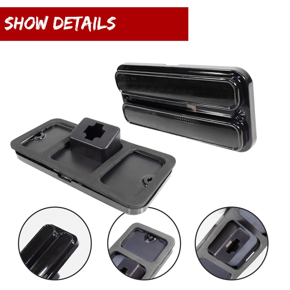 Smoked Euro Style Side Marker Lights for Chevy GMC Truck (1968–1972)