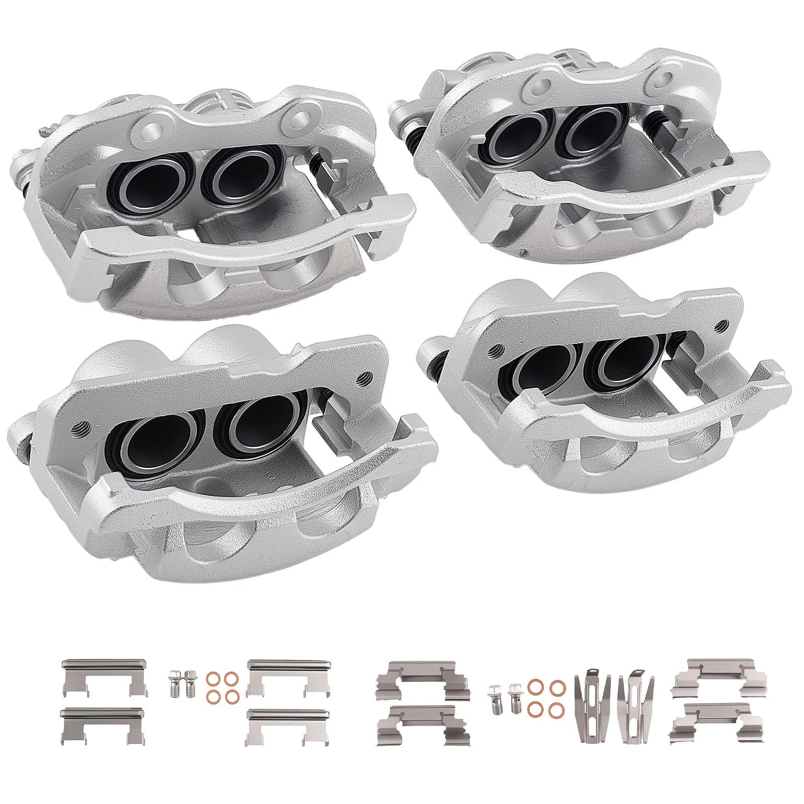 Front Rear Brake Calipers w/ Bracket for Chevy GMC Yukon Cadillac Escalade (2002–2006)