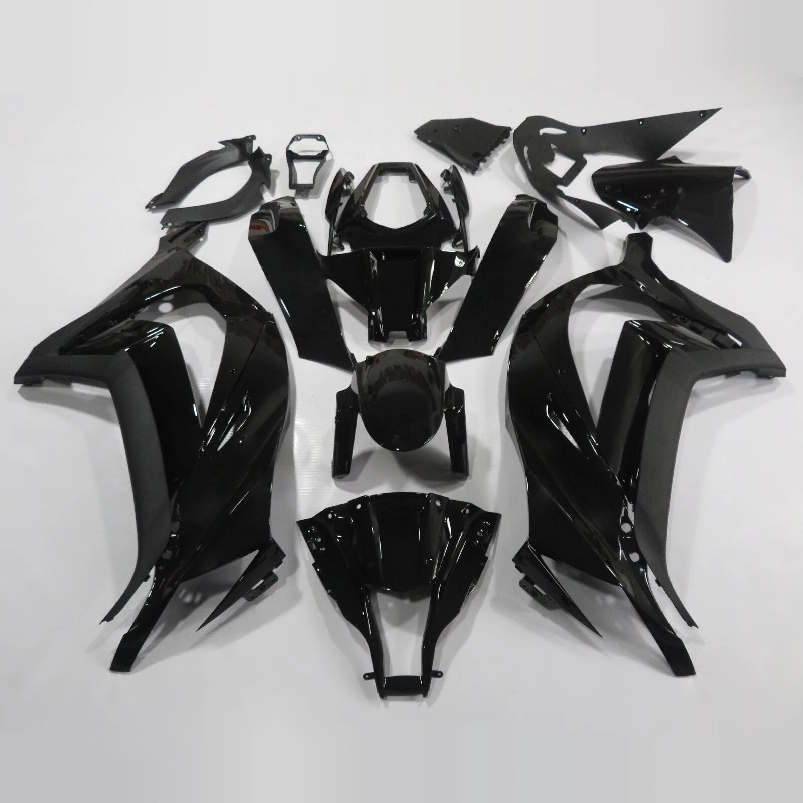 Glossy Black ABS Fairing Kit for Kawasaki Ninja ZX10R (2011–2015)