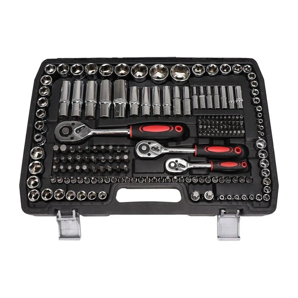 216 Piece Socket Set for Household Car 1/2" 1/4" 3/8"