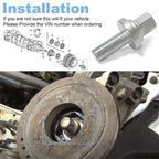 Crankshaft Pulley Bolt Washer Assembly for Acura MDX (2001-2023)