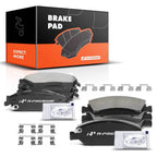 8x Ceramic Brake Pads for Chevy Silverado GMC Sierra (2004–2013)