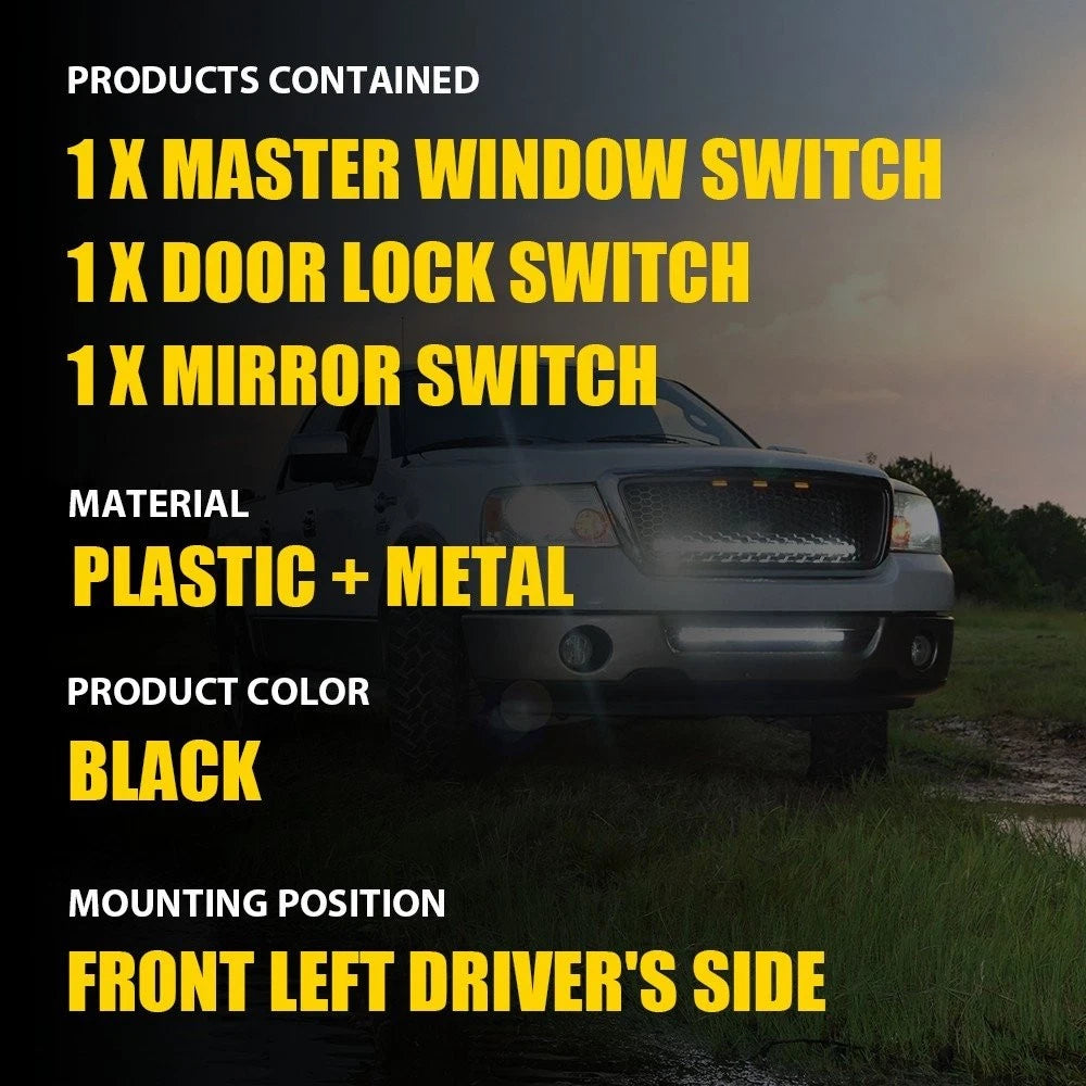 Power Window Mirror Door Lock Switch for Ford F-150, Lincoln Mark LT (2004–2008)