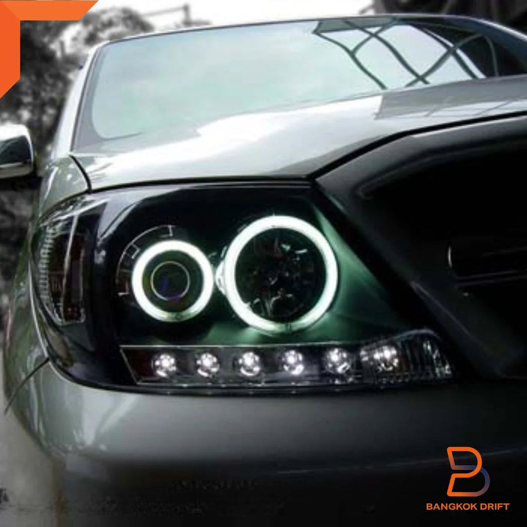 Eagle Eyes LED Projector Headlight Black Housing for Toyota Hilux MK6 (05-11)