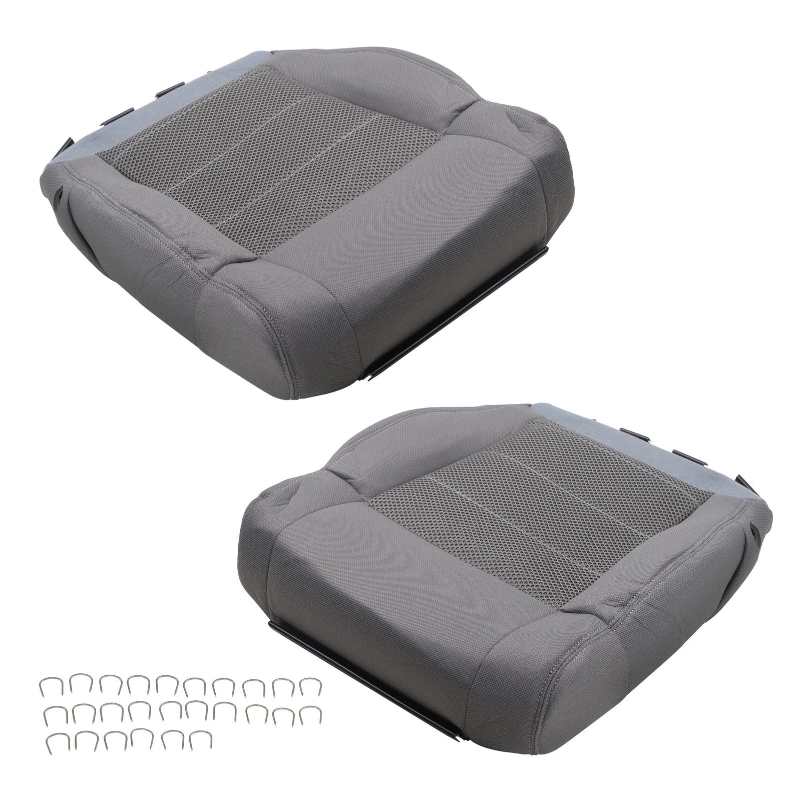 Set of 2 Cloth Front Seat Covers for Jeep Wrangler (2007-2012)