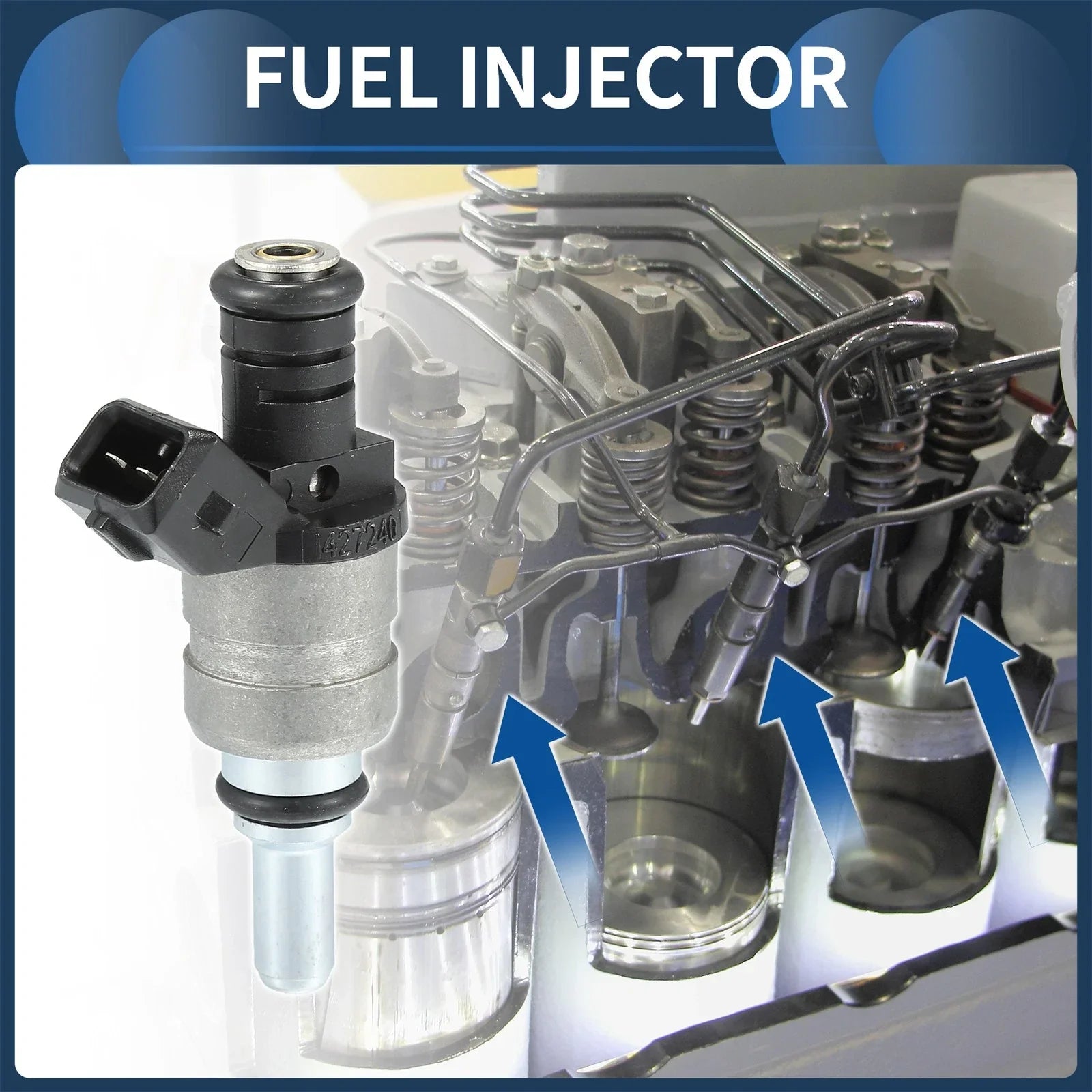 Fuel Injector BMW E60 520i 525i (2007-2010, 2003-2005) 6 pcs