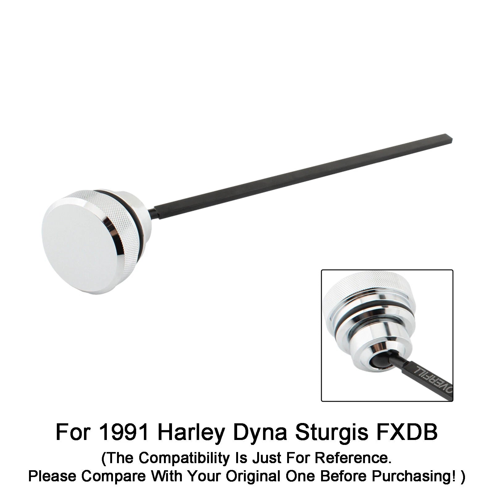Oil Dipstick Tank Cap Plug 0710-0001 for Dyna Wide Glide FXDL (1991–1998)