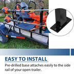 2X Weed Trimmer Rack Holder for Landscape Trailers - 4 Handles