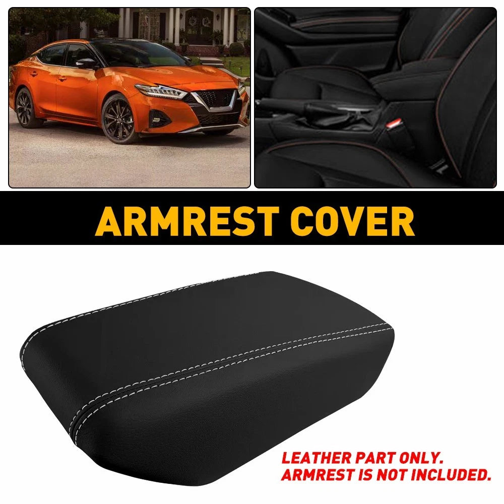 Center Console Lid Armrest Leather Cover for Nissan Maxima (2016–2023)