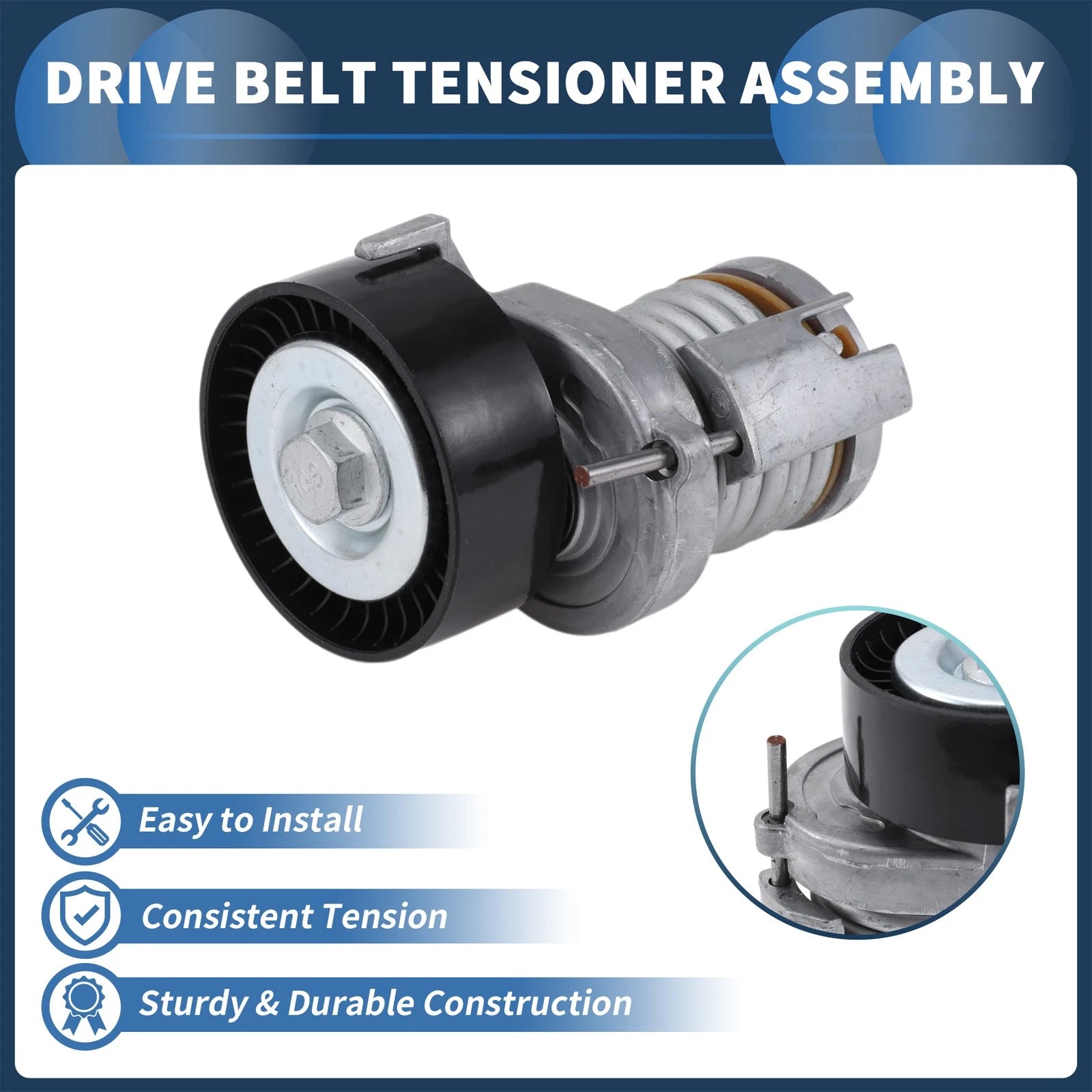 Belt Tensioner for Audi A2 1.4 1.6 FSI (2000–2005) No.030145299 Metal 1 Pc