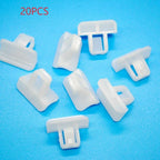 20 pcs Front Bumper Cover Clip Retainer for Vehicle White