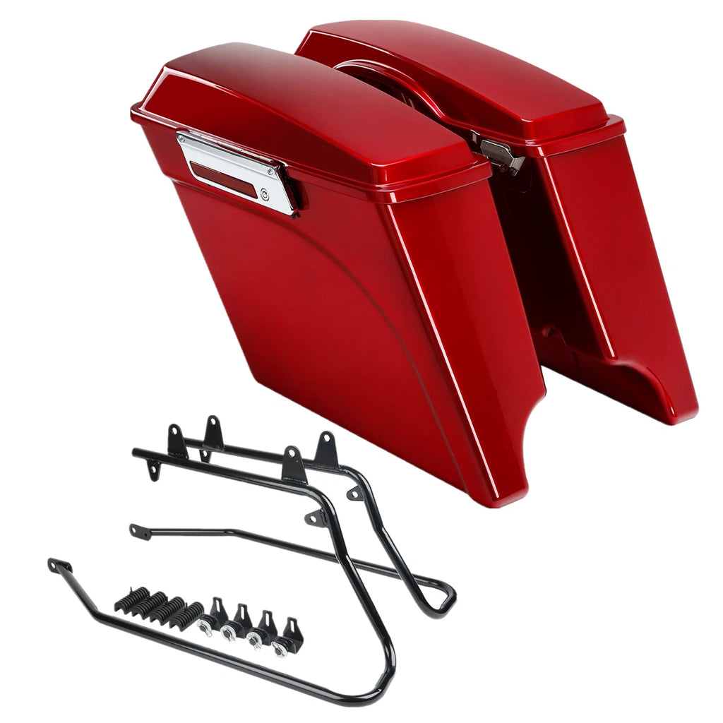 5" Hard Saddlebag & Conversion Bracket for Harley Softail (1984–2017)