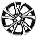 18" Mach'd w/Black Inset&Pockets Rim by JTE Wheels for 17-18 Honda Civic (18x8)