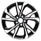 18" Mach'd w/Black Inset&Pockets Rim by JTE Wheels for 17-18 Honda Civic (18x8)