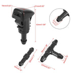 7pcs Windshield Wiper Fluid Squirter Nozzle Kit for Ram Chrysler (2011–2023) 5113049AA
