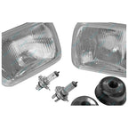 LH+RH Universal Headlights Pair w/Globe for Nissan Navara/Holden Rodeo 1981-1997
