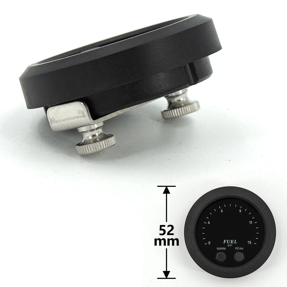 12V 52mm Ultra-thin Electronic Fuel Pressure Meter w/ Sensor for Car