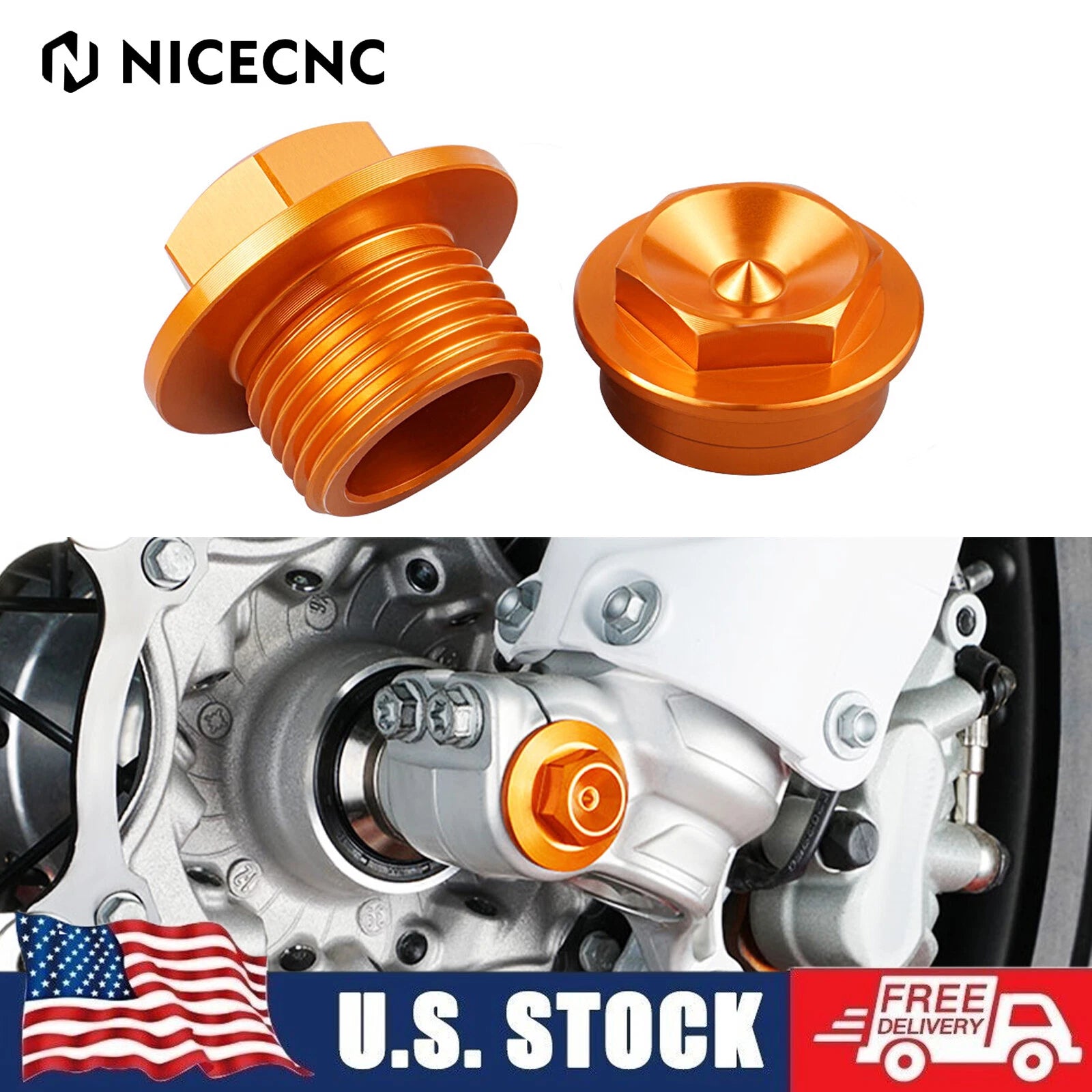 Front Wheel Axle Nut for KTM 250 350 450 500 EXC F 300 XCW TPI (2016–2023)