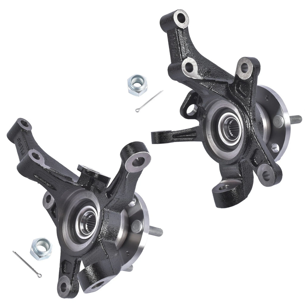 2X Steering Knuckle Assembly for Chevy Aveo5 Pontiac G3 (2004–2011) 96535190 96535191