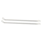12-Inch White Metal Support Brackets for Closet Shelf