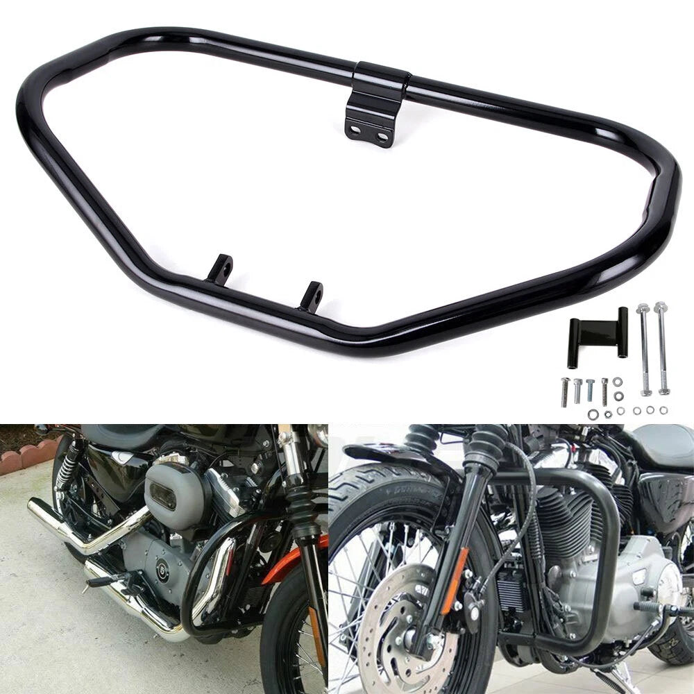 Engine Guard Crash Bar for Harley Sportster 883 1200 (1984–2003) Black