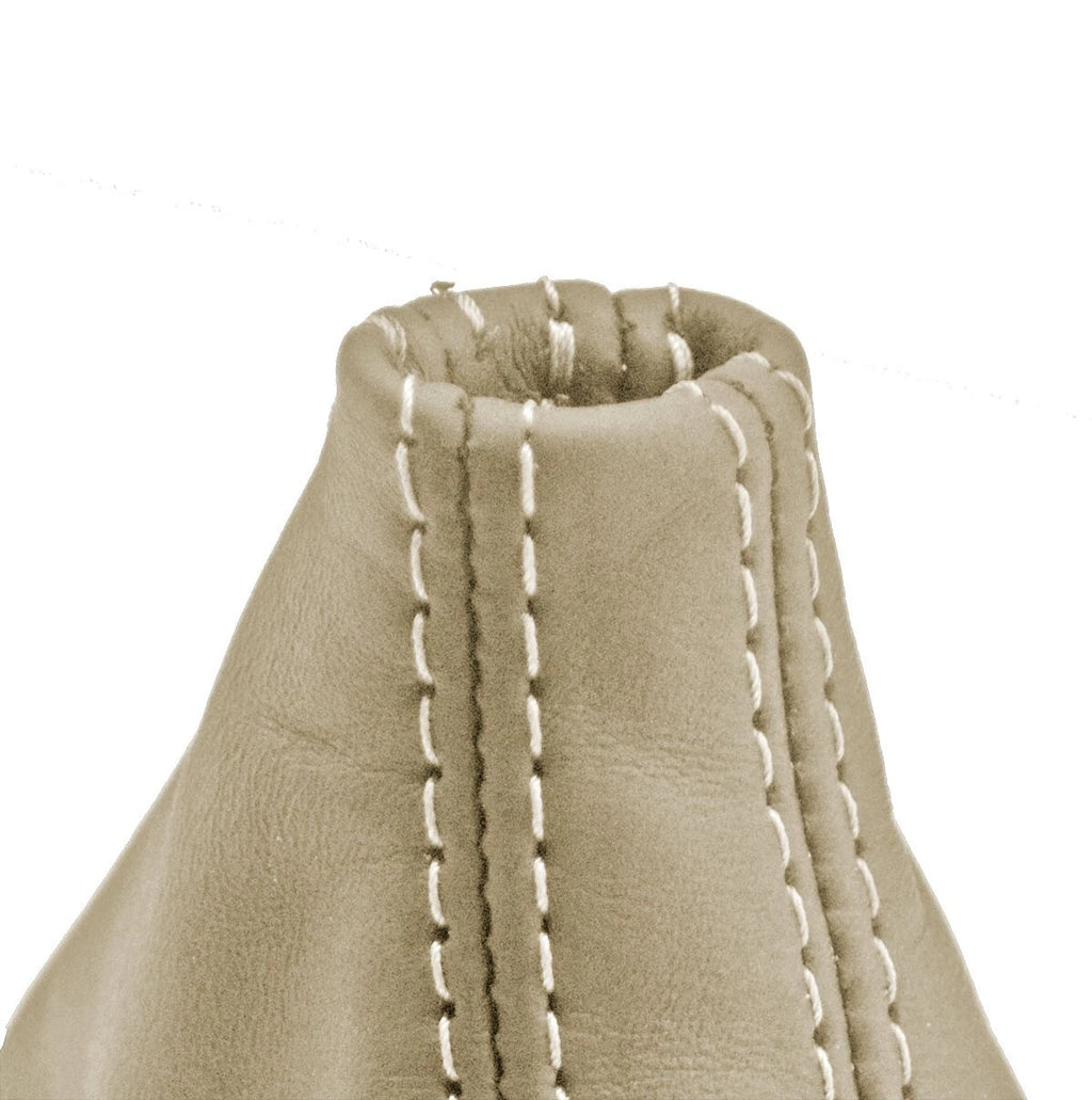Leather Automatic Shift Boot Cover for Audi A6 (2005–2011) Beige