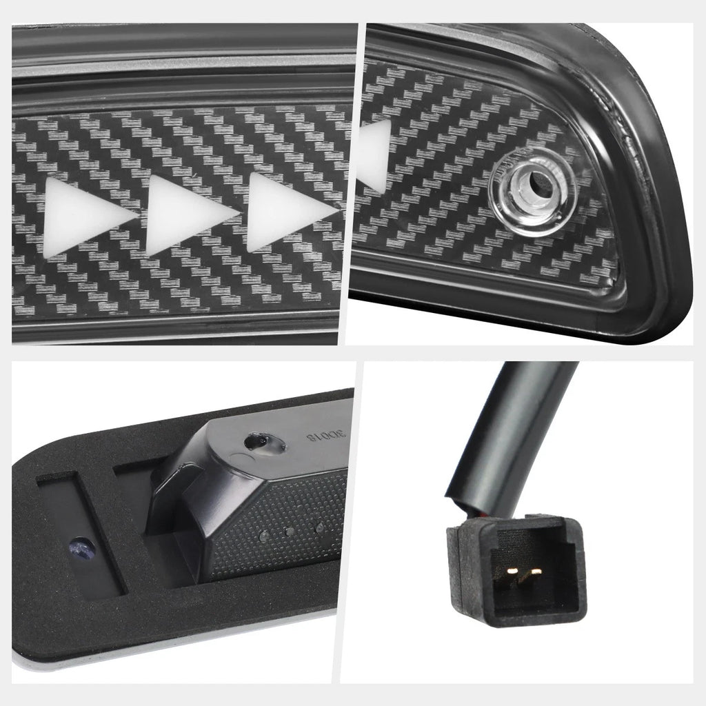 Pulse Flash Triangle LED Third Tail Brake Light for Toyota Tacoma (1995–2021)