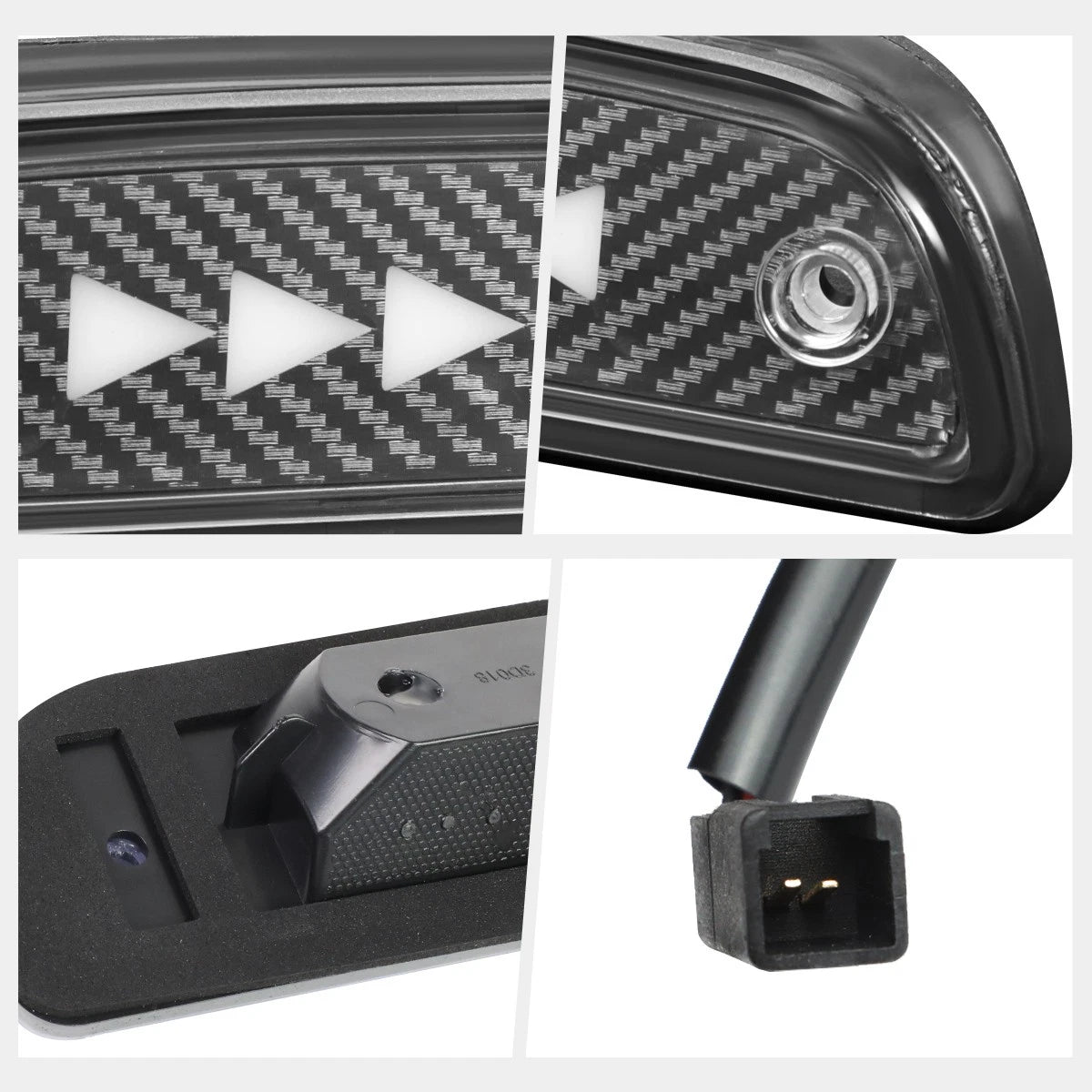 Pulse Flash Triangle LED Third Tail Brake Light for Toyota Tacoma (1995–2021)