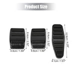 3 Pcs Gas Accelerator Brake Clutch Pedal Cover for Suzuki Jimny (2018–2023)
