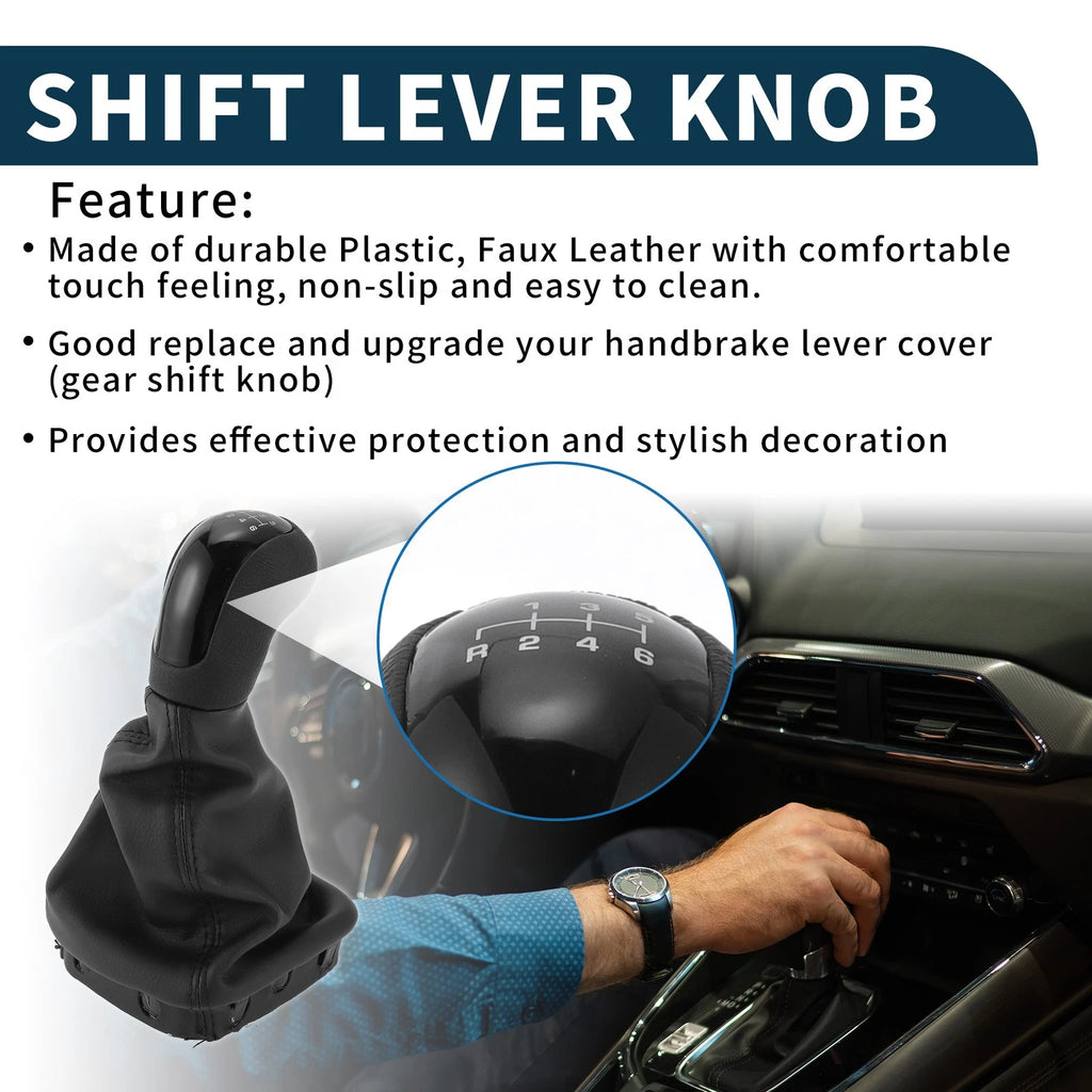 6 Speed Manual Gear Shift Knob with Cover for Mercedes-Benz A-Class (1997–2004)