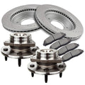 Front Brake Rotors and Wheel Hub Bearing Kit for Ford F-150 (2000–2003)