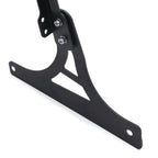 Black Backrest Sissy Bar with Leather Pad for Harley Softail (1984–2023)
