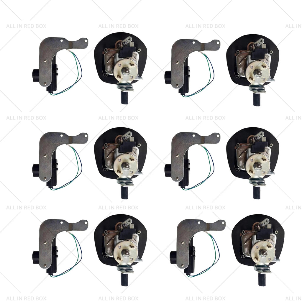 Set of 6 Chrome Power Operated Recessed Folding T-Lock Handles for Toolbox