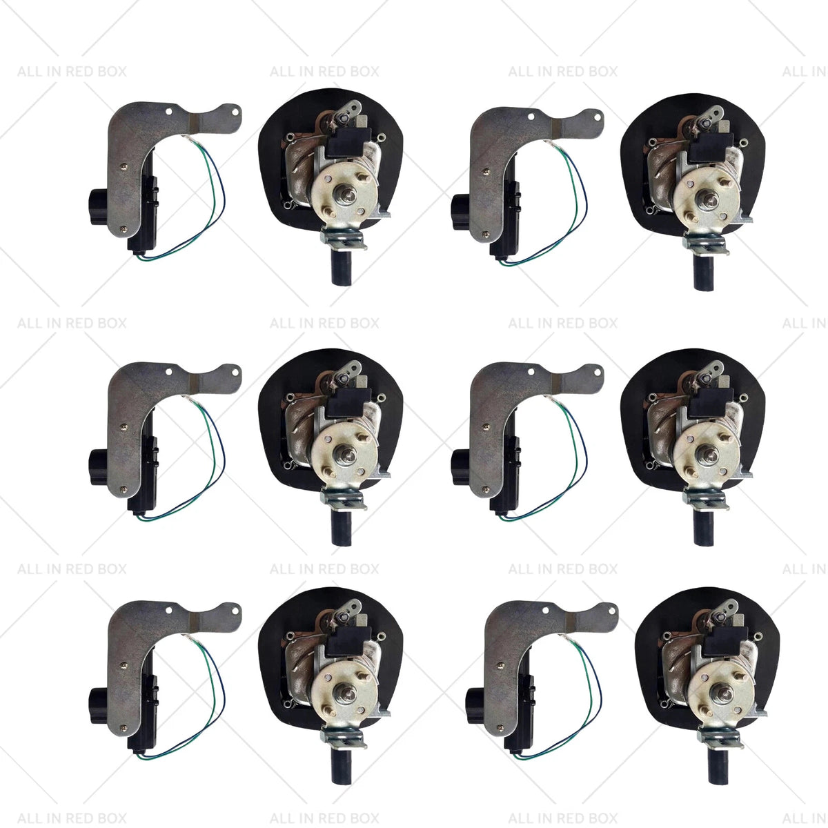Set of 6 Chrome Power Operated Recessed Folding T-Lock Handles for Toolbox