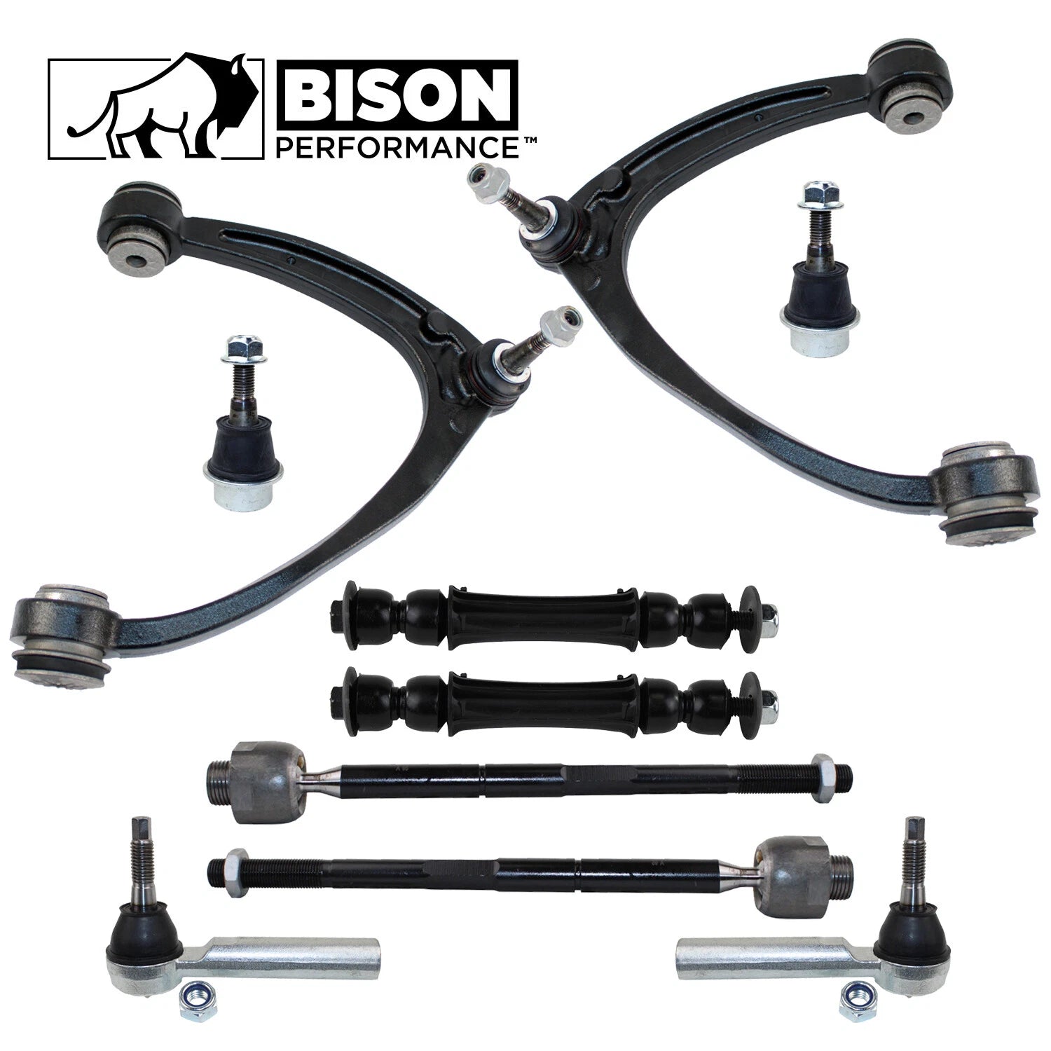 10pc Front Upper Control Arm Sway Bar Tie Rod Kit for Chevy GMC
