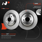 Pair Rear Brake Rotors & Pads with Calipers for BMW 330i 335i (2006–2013)