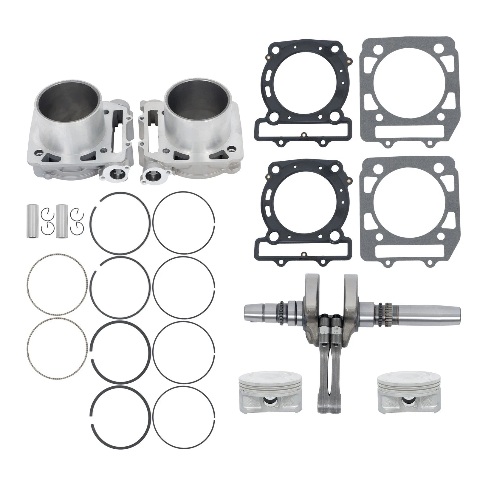 Set of 2 Cylinder Repair Kits for Hisun 800