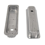 Polished Finned Aluminum Tall Valve Cover for Small Block Chevy 327 350 400 (1958–1986)